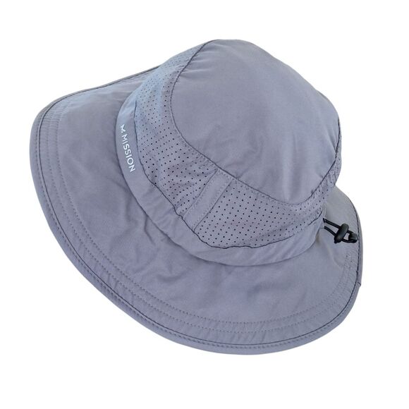 Mission Cooling Boonie Hat Gray Perforated Breathable Hiking Hat UNISEX OSFM - Picture 4 of 12